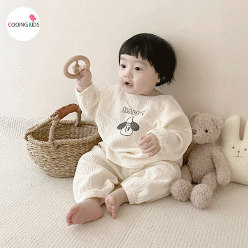 쿠잉키즈-BABY - B퍼피상하복set 아기외출복 문센룩 돌아기옷 쇼핑몰