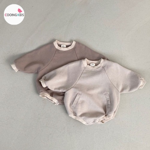쿠잉키즈-BABY - H배색슈트 아기봄옷 남자아기옷 6개월아기옷
